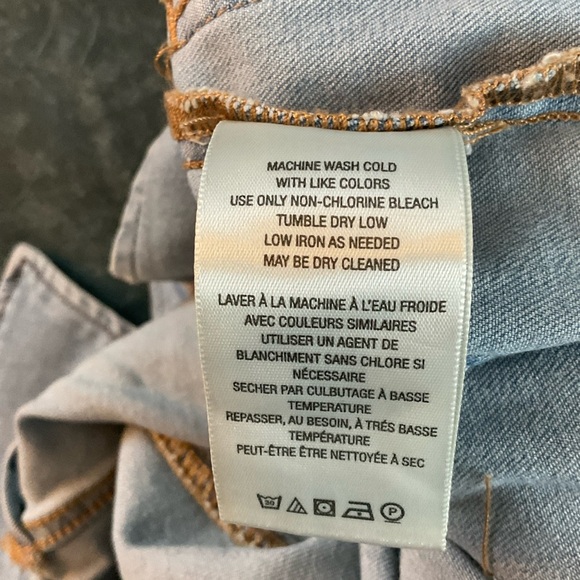 Free People Hearts Beat Stretch Denim Jumpsuit Coverall Sunbath Blue Size S NWT - Picture 13 of 13